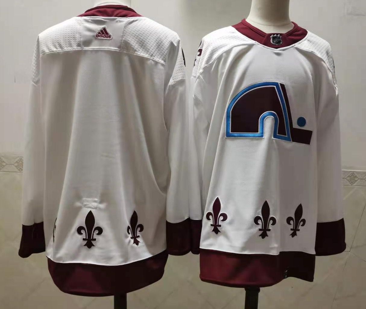 Men Colorado Avalanche Blank White Authentic Stitched 2020 Adidias NHL Jersey->colorado avalanche->NHL Jersey